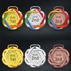 Marathon Gold Winner Award Medals With Neck Ribbon 3D Running Runner 1St 2Nd Trophy Various Sport Souvenir Prize Gift Customized