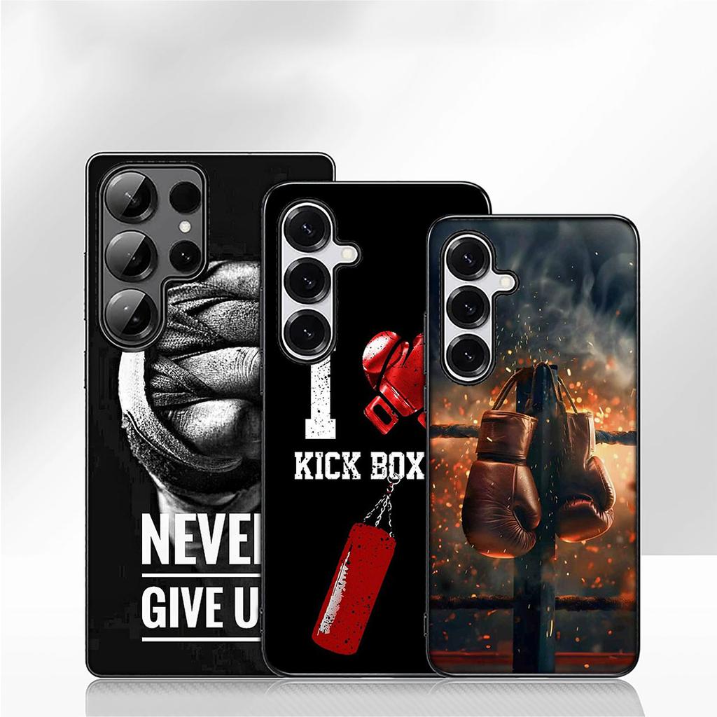 Strong Boxing Gloves Kickboxing Phone Cover Case for Apple iPhone 16 15 14 Plus 13 12 Mini 17 Pro Max + 16E Air 16+ ProMax