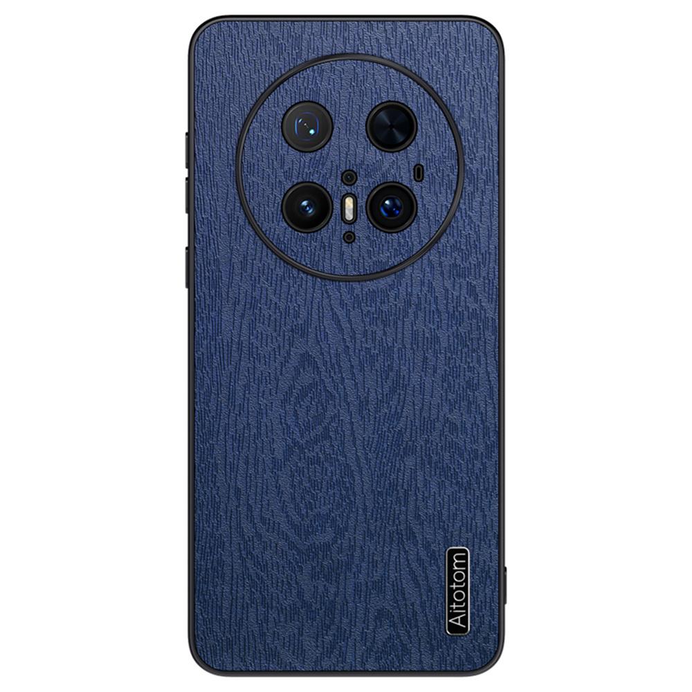 For Huawei Mate 70 Pro+/Mate 70 Pro Case Wood Texture PU Leather Coated PC TPU Phone Cover