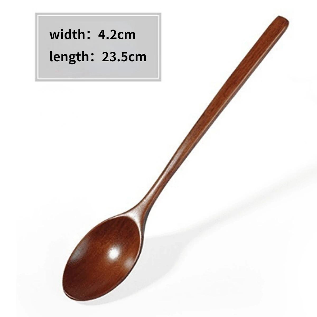 

Деревянная ложка Суповая ложка и вилка Экологически чистые продукты Посуда Натуральный эллиптический ковш Набор ложек Ложки для приготовления пищи
