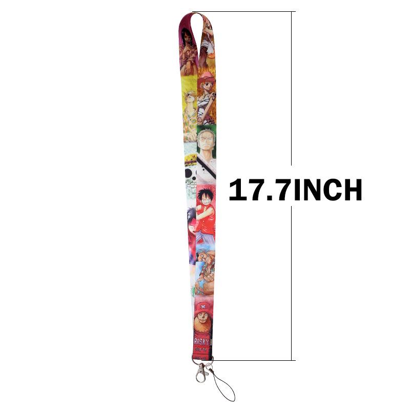 Cordon de dessin animé pirate multicolore: Accessoire pour téléphone, carte d'identité, porte-clés