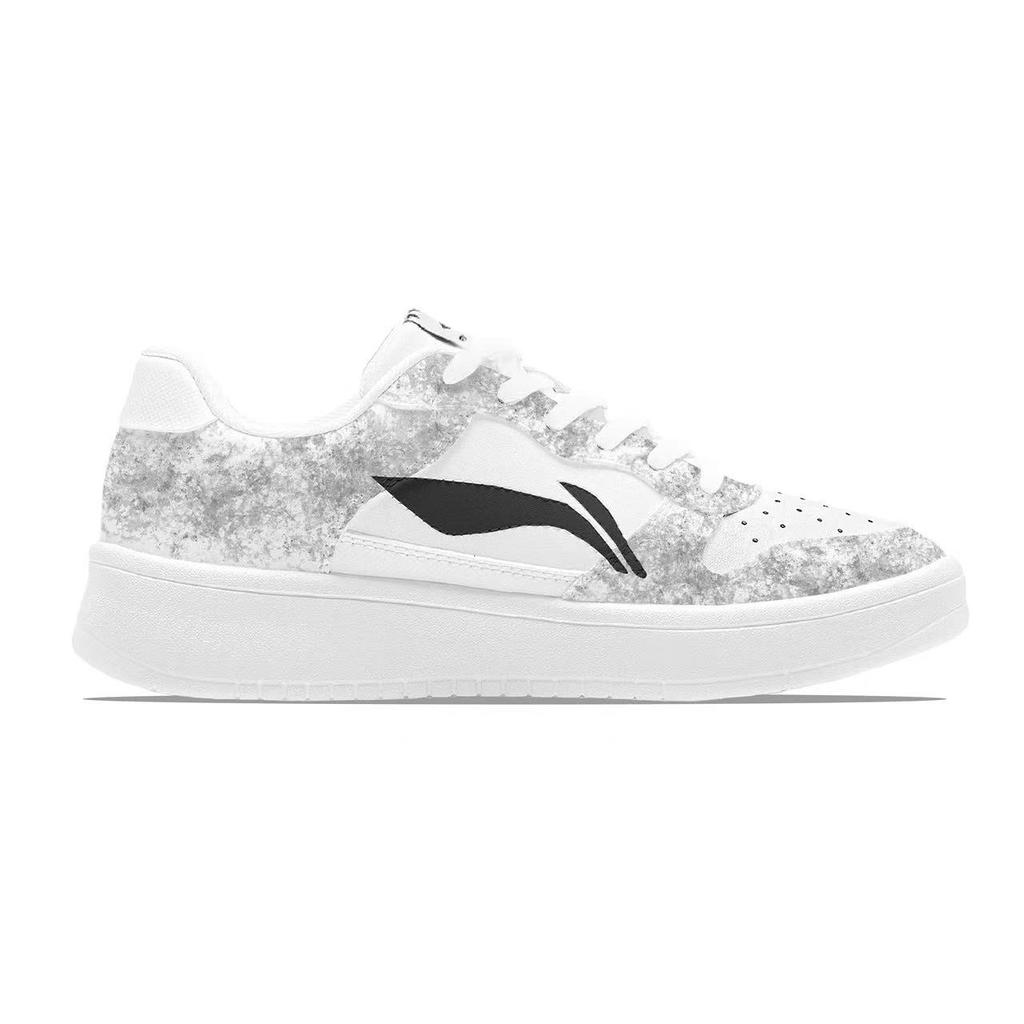 Li Ning Floating Boat Skateboard Shoes Men's Low top Black/White/Gray AGCS419-1(Team1848--SBOX)