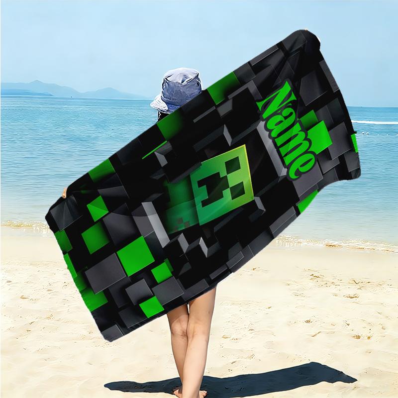Personalized Sonic Adventure Beach Towel Microfiber Beach Towel Thin Absorbent for Beach Swimming Yoga Bath Sports. 091086
