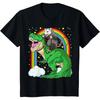 Possum T Shirt Opossum Riding Dinosaur Rex Trash Garbage Youth Vintage Washed Versatile Designe