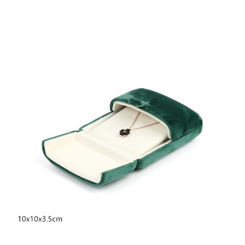 1Pc New Double Open Jewelry Box for Ring Earrings Bracelet Necklace Gift Storage Super Soft Velvet Snap Jewelry Organizer Boxes