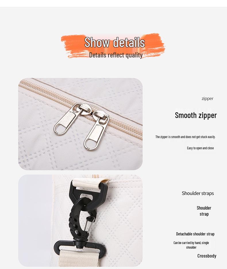 2025 Herbst/Winter Grenzüberschreitende Lässige Reisetasche: Handtasche für kurze Strecken mit großem Fassungsvermögen und Trocken-/Nassfachtrennung