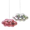 Retro Cloud Shape Discos Balls Hanging Ornament Reflective Mirror Balls with Chain for Festival Parties and Event Decors