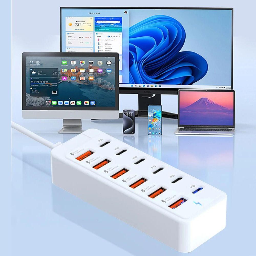 12 in 1 USB Charger Fast Charging Adapter Socket NEW Charging Station  Home