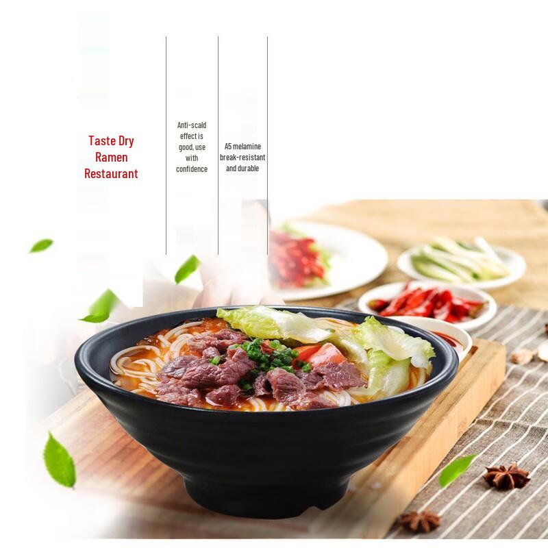 Jijun Melamine Douli Noodle Bowls (Set of 10)