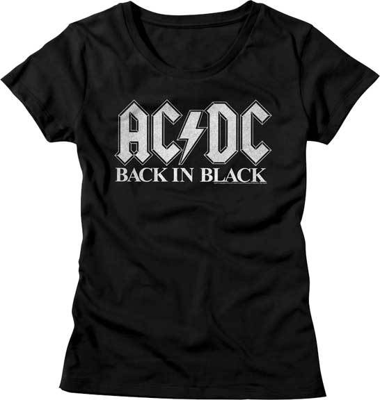 ACDC Back And Black Album Cover Women s T Shirt Unisex T-Shirt S