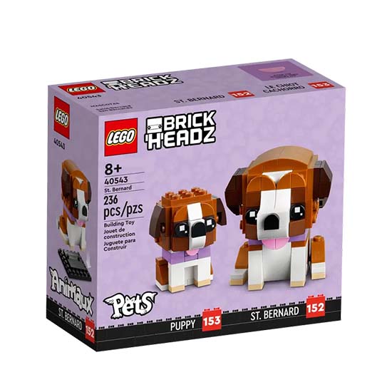 LEGO BrickHeadz Saint Bernard Dog and Puppy Set 40543