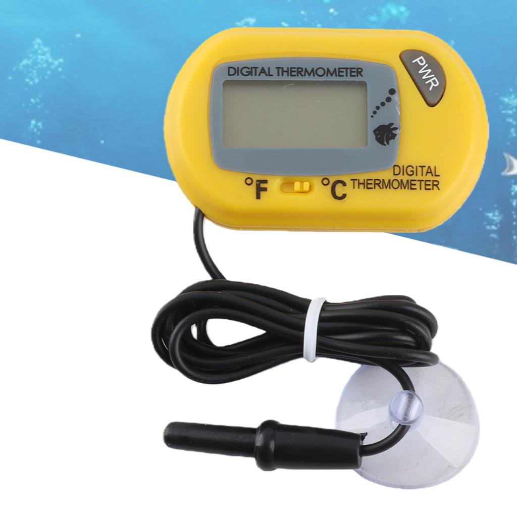 Digital LCD Sensor Aquarium Water Thermometer Controller Wired Fish   Accessories