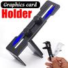 Adjustable Computer Graphic Card Holder Stainless Steel Graphic Card Portable Support Frame for Desktop PC Case Holder Accessory