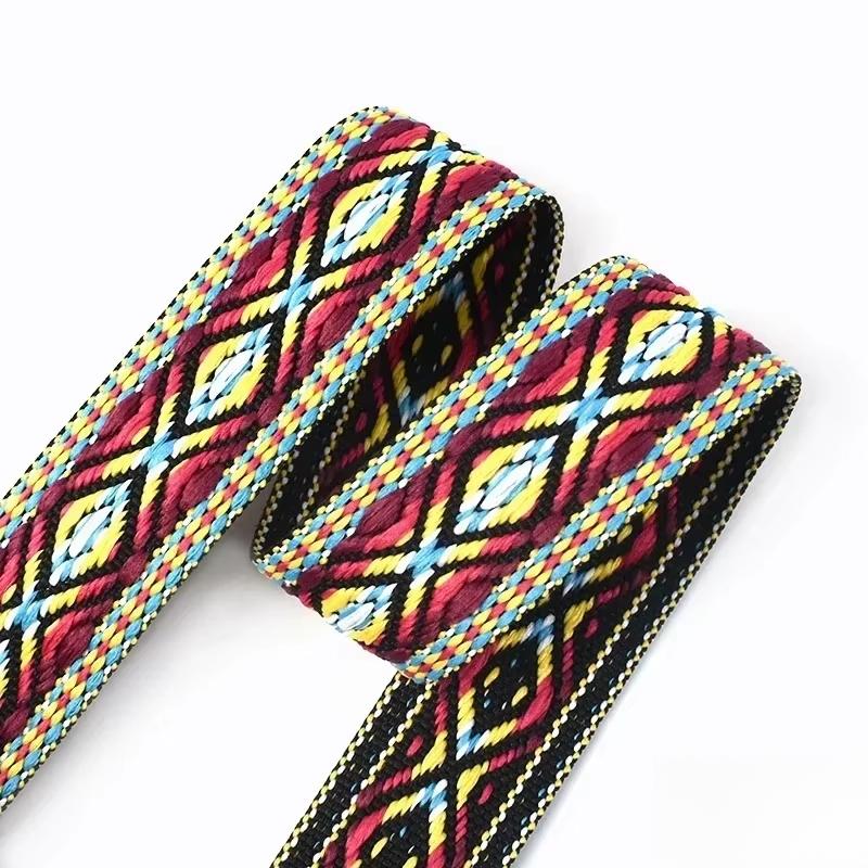 2/5/10Yards Meetee 30mm Polyester Webbing Ethnic Jacquard Ribbon Band Clothing Bags Decor Belt Fabric DIY Sewing Accessories