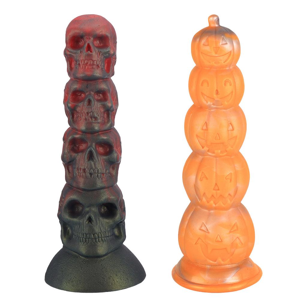 Halloween Pumpkin Skull Butt Plug Special-Shaped Alternative Back Court Men and Women Masturbation Climax Sex Toys