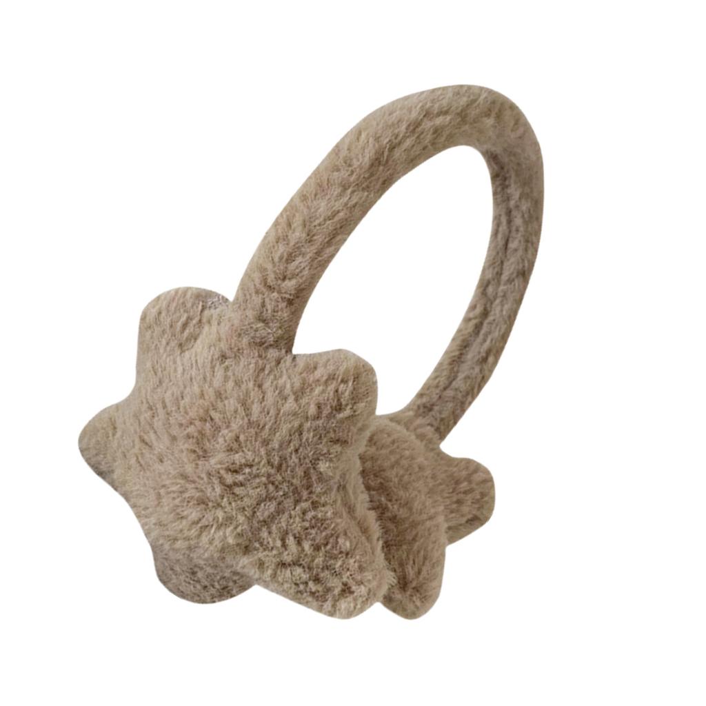 Plush Star Ear Muffs for Cold Weather Fashion Ear Protective Ear Warmers Thick Ear Muff for Winter Wear Skiing Hiking