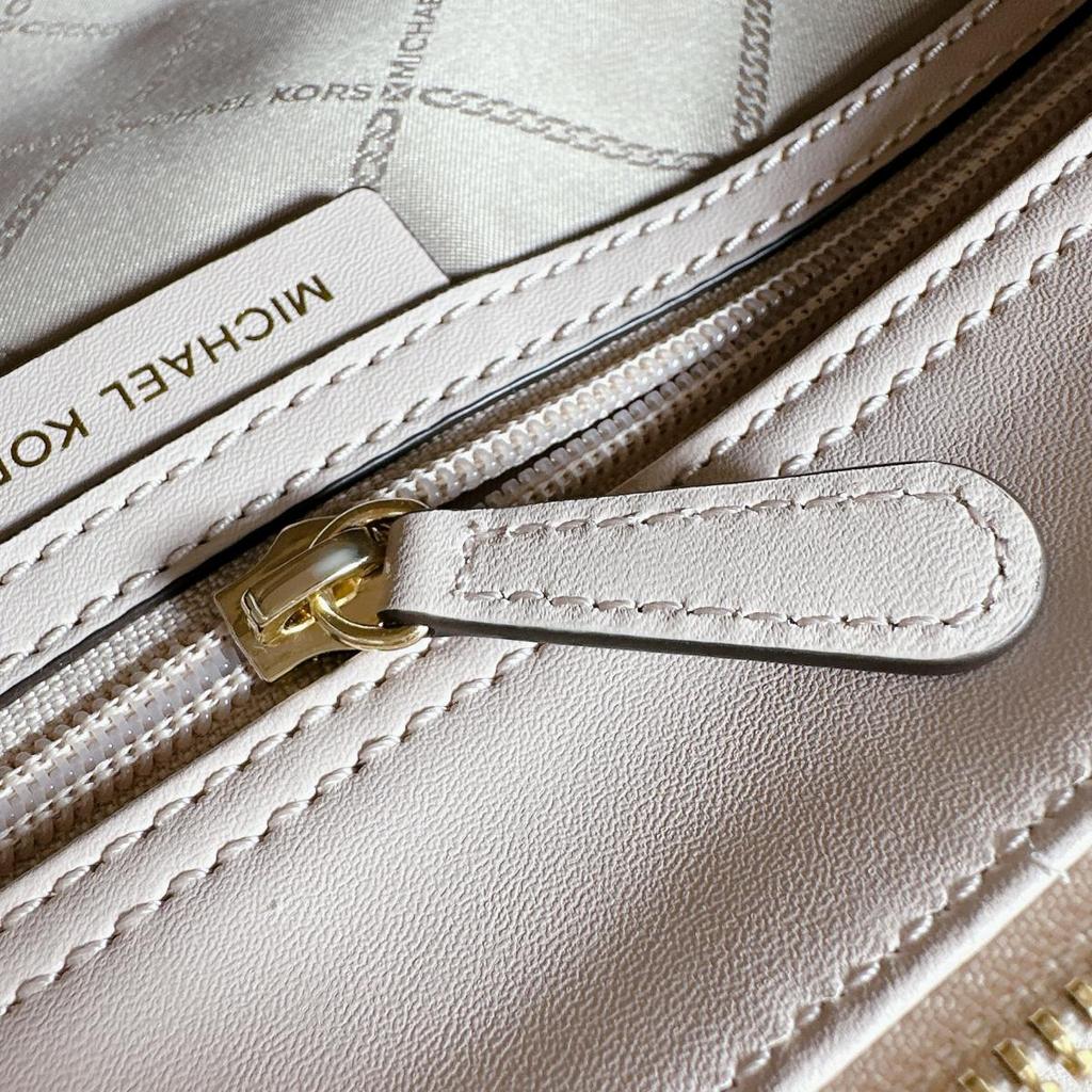 Michael Kors Shoulder Bag Handbag Leather Pink Beige Women 30F1GUSS6L Used