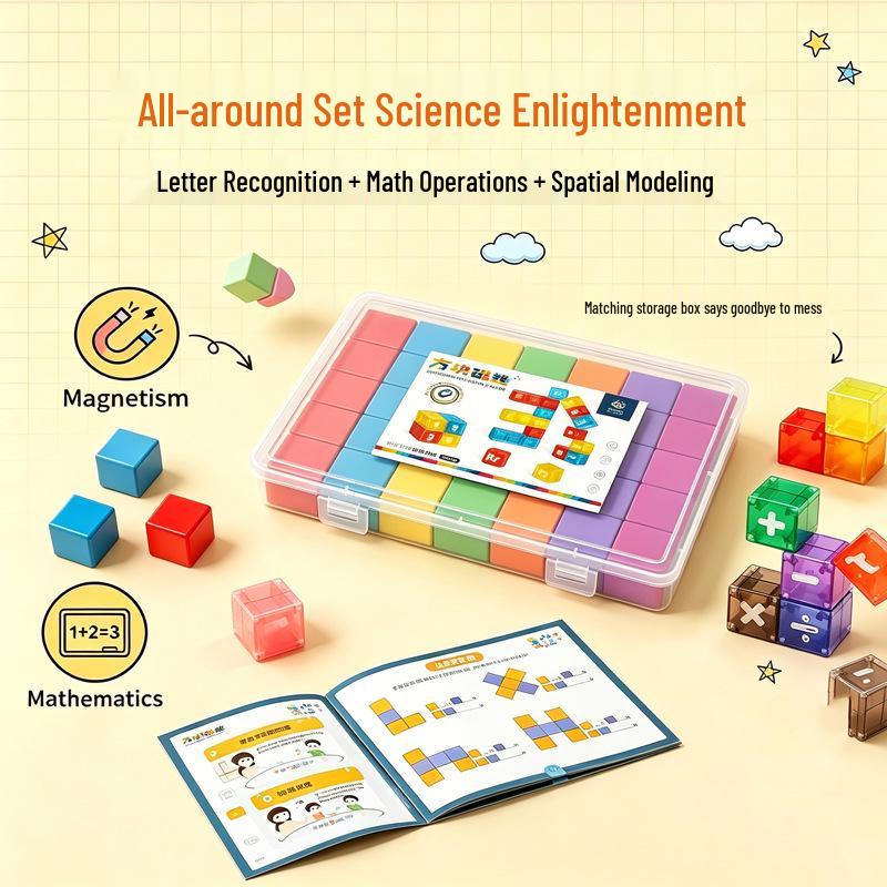 3cm Magnetic Rubik's Cube Building Blocks - Geometric Toys for Kids