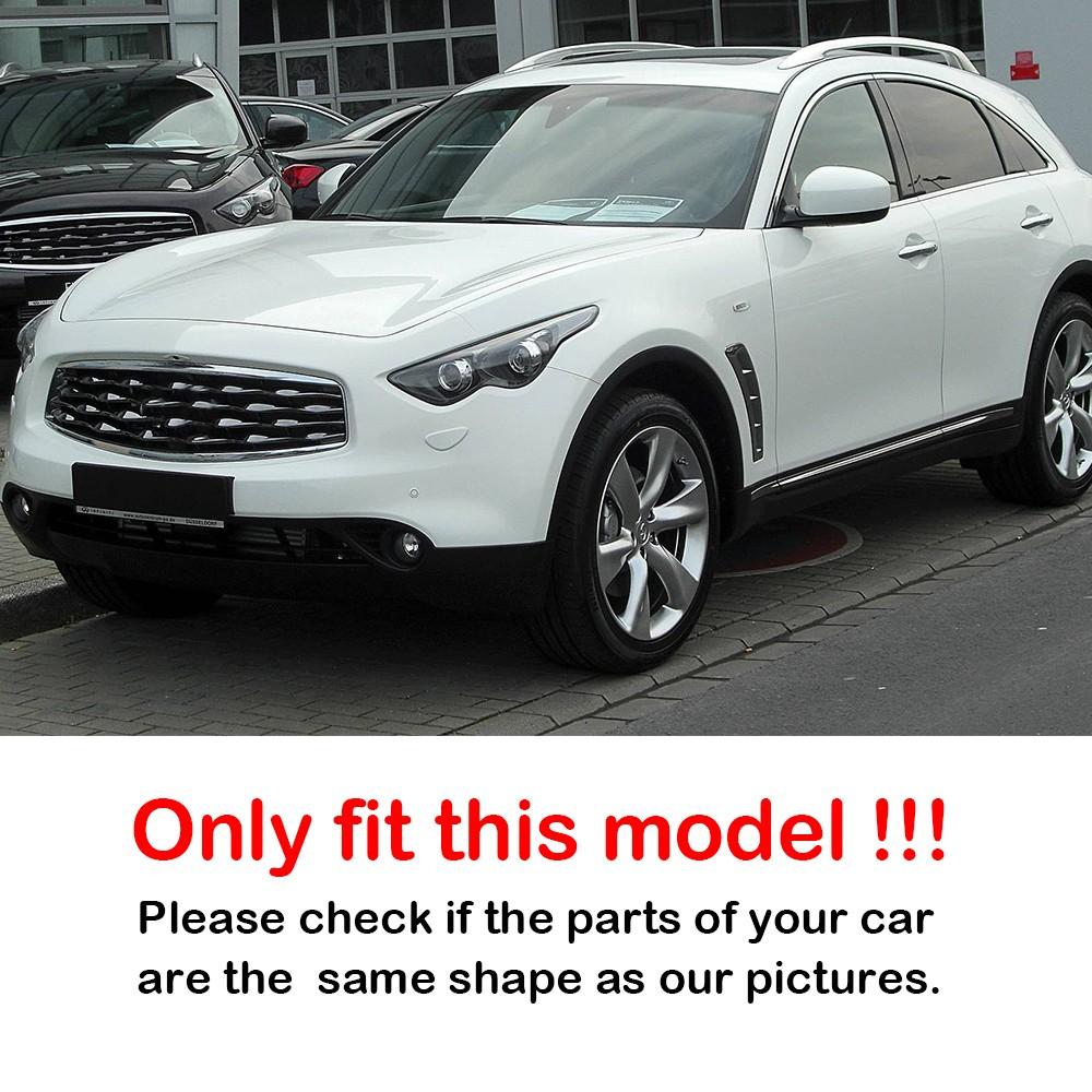For Infiniti FX35 FX37 EX35 EX37 2009-2014 Car Sticker Rearview Side Mirror Cover Wing Cap Exterior Case Trim Accessories Parts