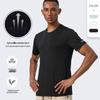 25SS Men's Quick-Dry Reflective T-shirt: Breathable, High-Elastic Short Sleeve for Night Vision Outdoor Sports & Fitness
