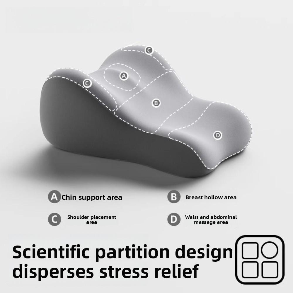 Non-Slip Relax Cush Pillow Soft Relaxing Prone Pillow Bed Wedge Pillow  for Rest, Massage, Reading