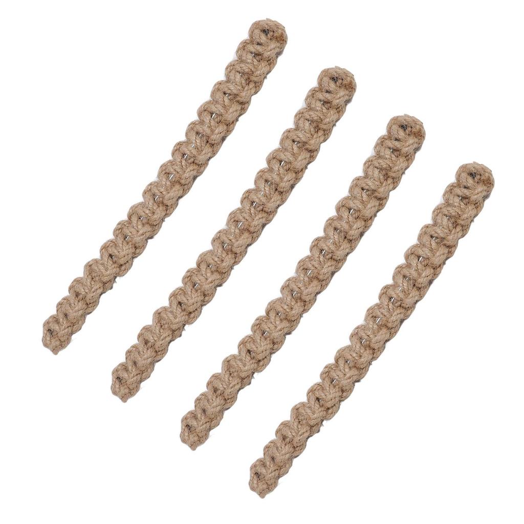4pcs Jute Curtain Tiebacks Curtain Rope Lightweight Decorative Curtain Holdbacks for Cottages Sunroo