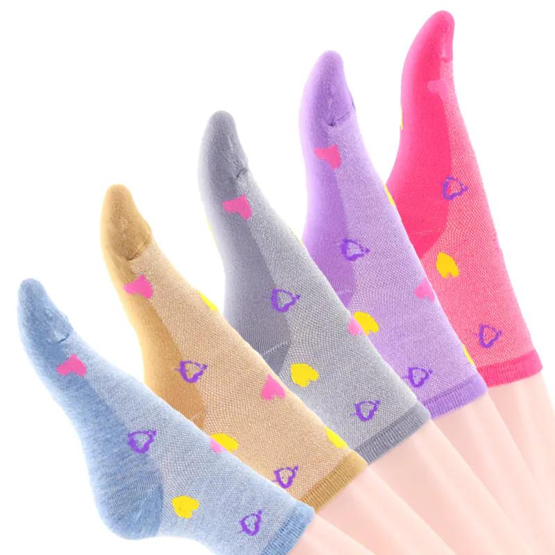 5 Pairs of Socks for Women In Summer Thin Mesh Breathable Sweat Absorbing Non Slip Simple Sports Tube