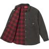 Supreme Quilted Lined Denim Snap Shirt Black