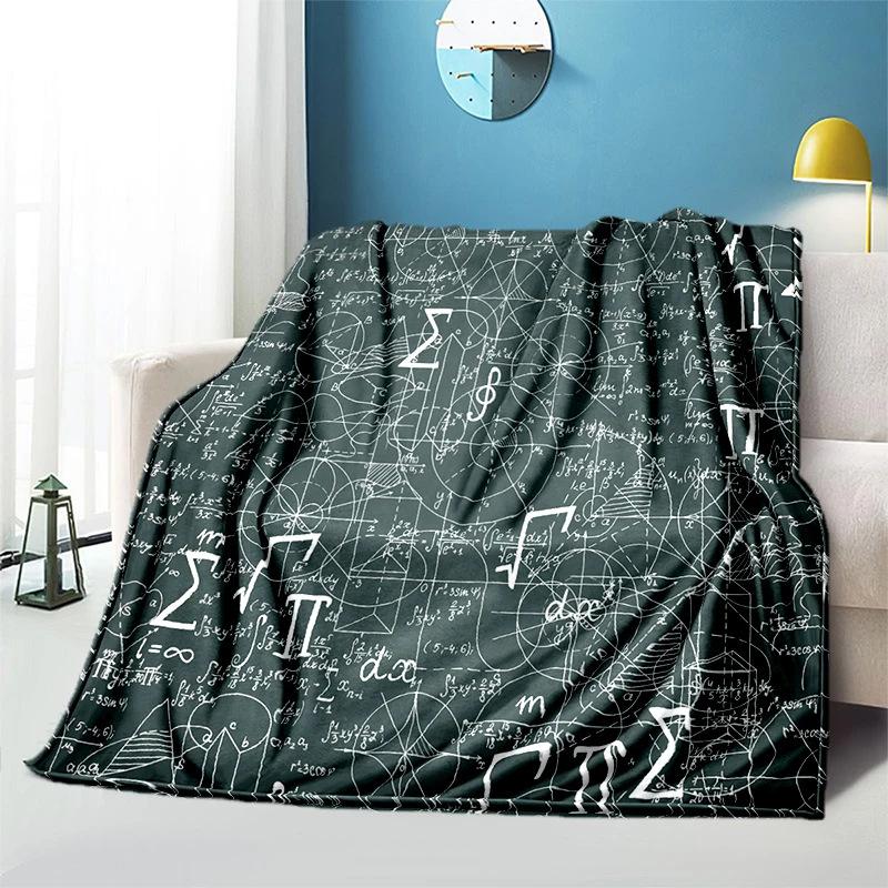 Science education topic Printed Blanket for Sofa Travel Camping Living Room Office Conditioning Blanket for All Seasons Gifts