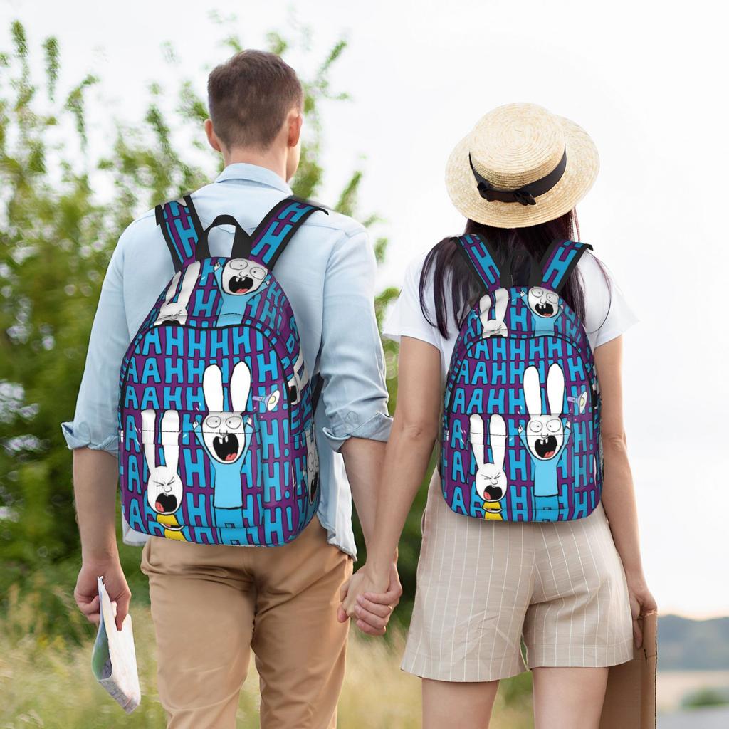 Simon Super Rabbit Backpack for Men Women Cool Student Hiking Travel Daypack  Laptop Computer Shoulder Bag Sports