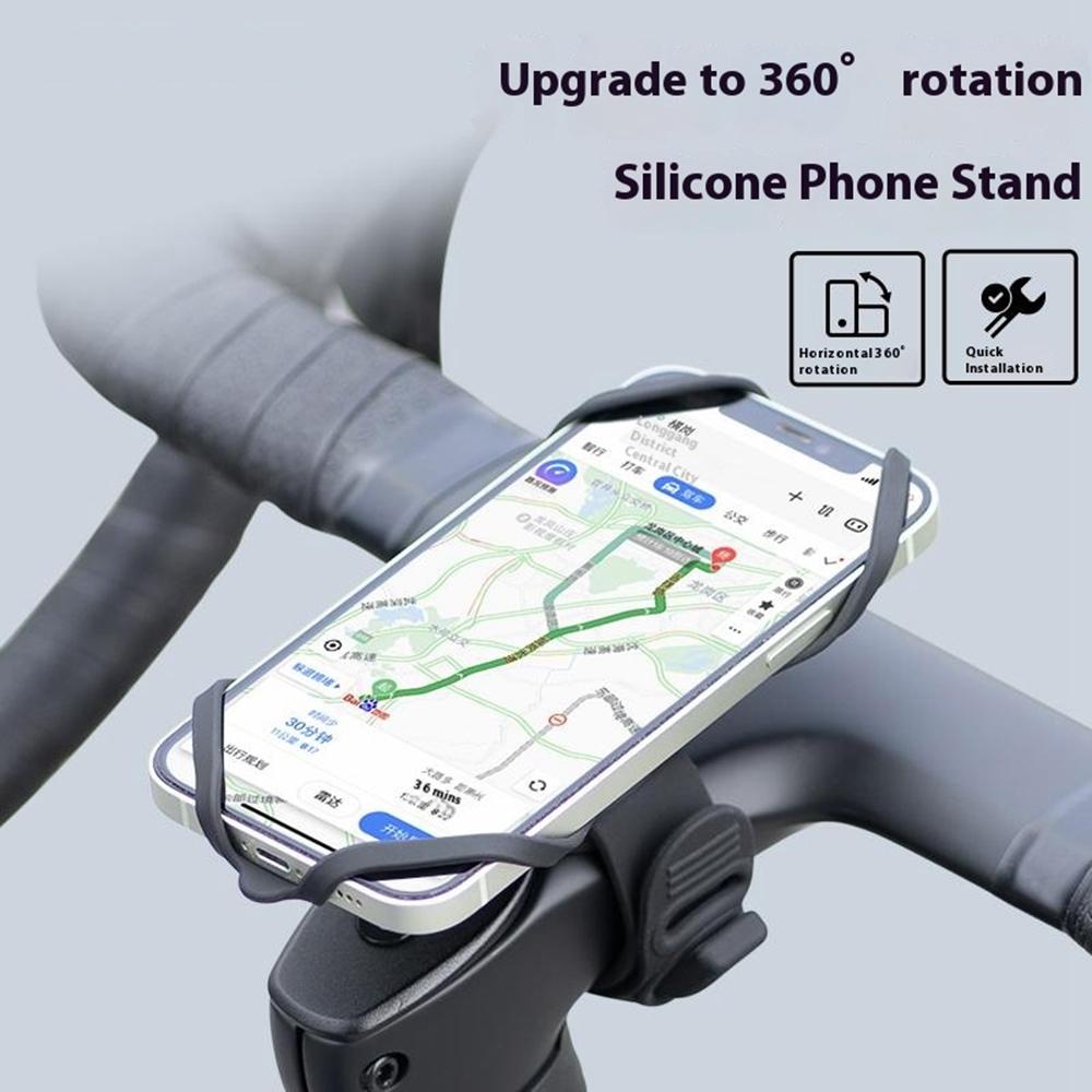 GUB P9 Silicone Bike Phone Holder Rotatable Bicycle Handlebar Phone Mount for E-Bike Scooter Folding Bike