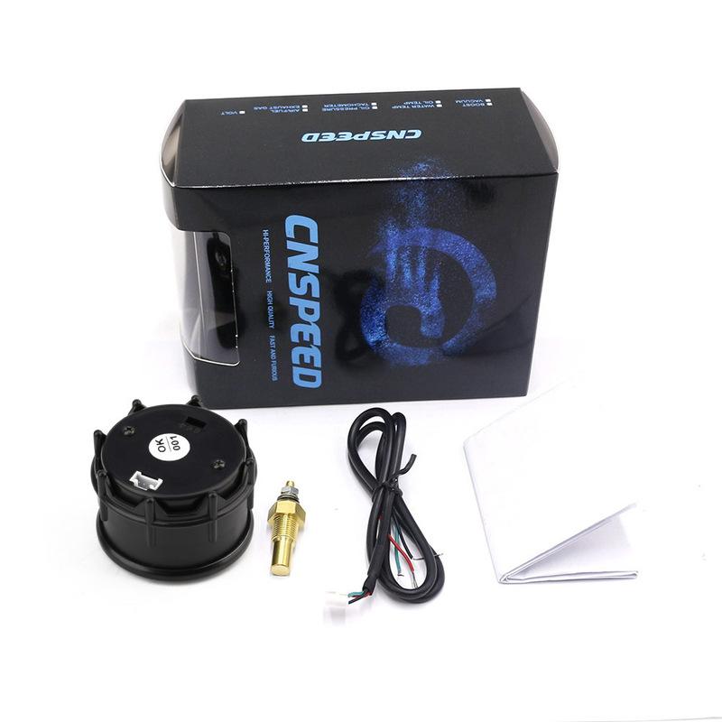 Car Auto 2" 52mm Digital Led Temp Gauge With Water Temperature Sensor 40-150 Celsius Meter With Joint Pipe Sensor Adapter 1/8NPT