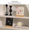 Nordic Wooden Ring Acrylic Calendar: Aesthetic Desktop Ornament and Decompression Decoration