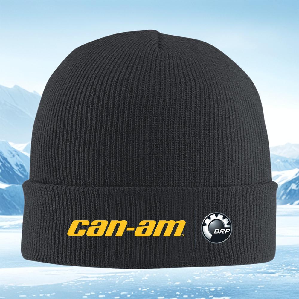 Logo Can-Am Emblema BRP Marca automobilistica Uomo Donna Unisex Cappello a Maglia Berretto Cappello Pullover Invernale Termico Caldo Natale Esterno C