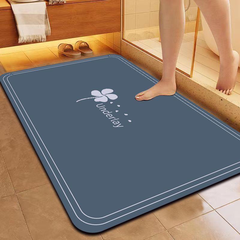 Diatom Mud Quick-drying Soft Floor Mat Bathroom Toilet Door Absorbent Non-slip Mat