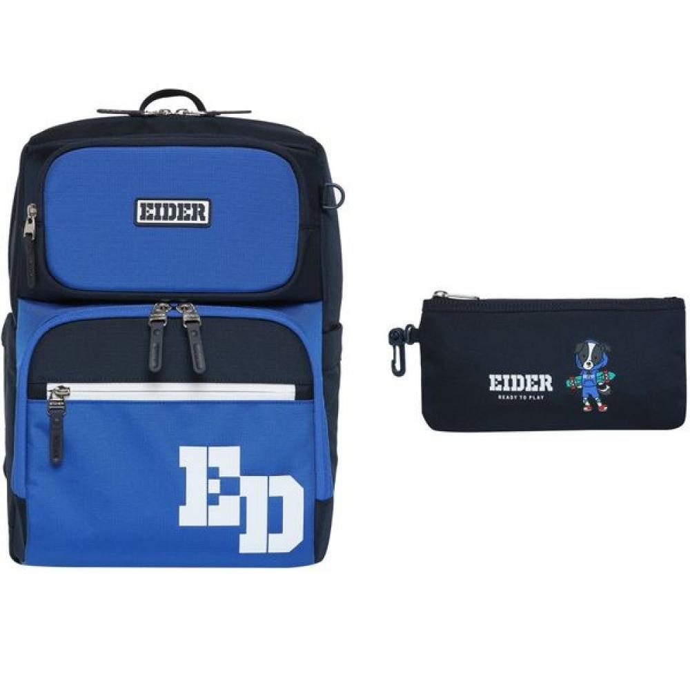 

[eider] Kids Block Backpack Bag Jua21b02b8 Blue/FREE