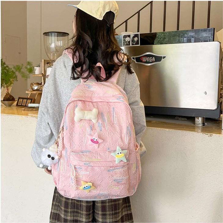 Niche schoolbags in college students high-value cute soft girl girl backpack ins bag women's versatile mini backpack