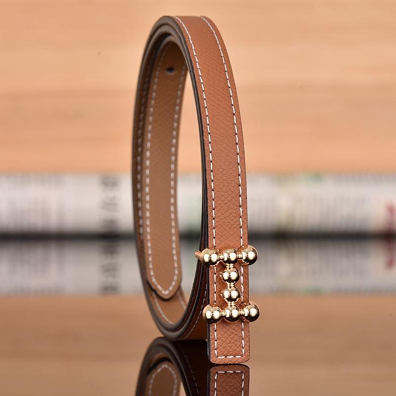 1.3cm Classic Belt Luxury Designer Famous Brand High Quality Leather Hot Women Belts For Dress