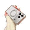 iPhone 17 Pro Max Transparent Case - Apple 16 Pro Rotating Stand - Magnetic Drop-proof