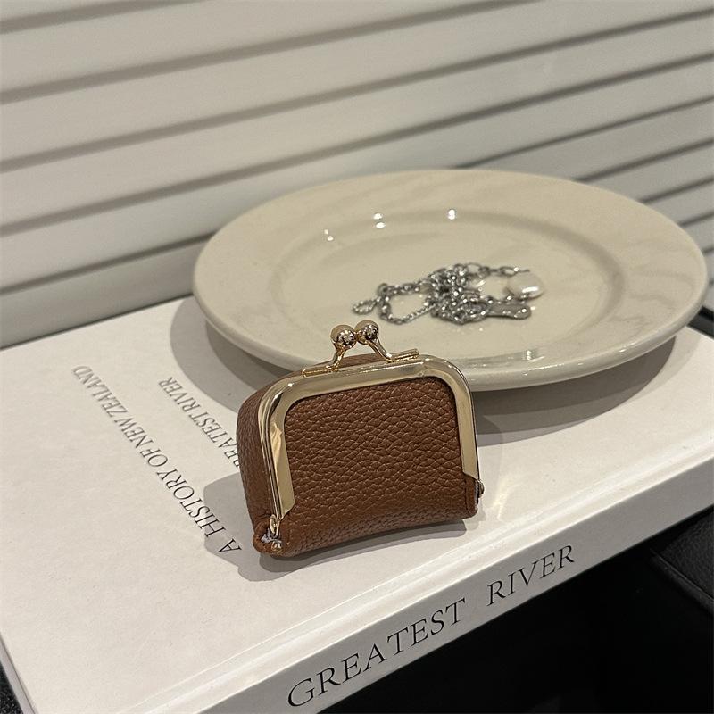 Smyckespåse i äkta läder: Mini myntplånbok & förvaring för ringar, halsband, örhängen