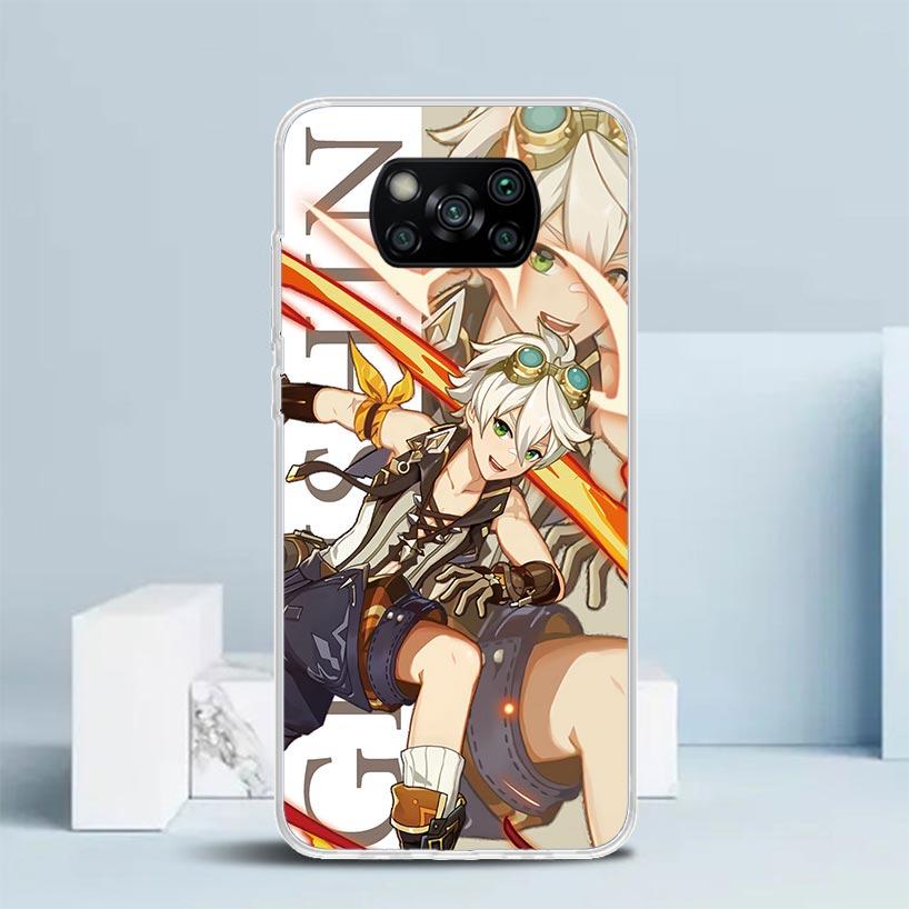 Genshin Impact Anime Phone Case For Xiaomi Poco F7 Ultra X5 X6 X7 Pro M7 Redmi 15C 15 13C 13 12C 12 10C 10 10A 9 9C 9A 9T Cover
