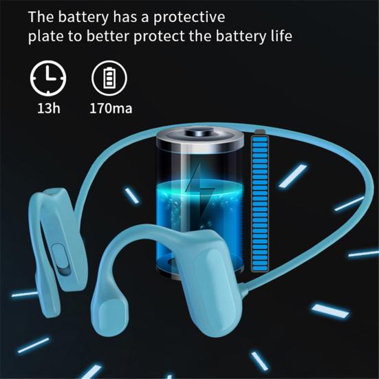 BL09 Bluetooth-compatible Earphone Low Latency Rechargeable Open Ear Bone Conducting Stereo Wireless Headset