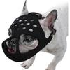 Hundemundkorb für kurzschnauzige Hunde, weicher, atmungsaktiver Silikon-Bulldoggen-Maulkorb zum Beißen, Kauen, Lecken, ideal für flachgesichtige Hunde