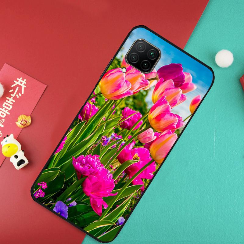 Tulip Flower Colorful Case For Huawei Nova 11 Pro 3i 7i 8i 11i Y60 Y70 Y90 Y61 Y91 9 10 SE P20 P40 P30 Lite Cover