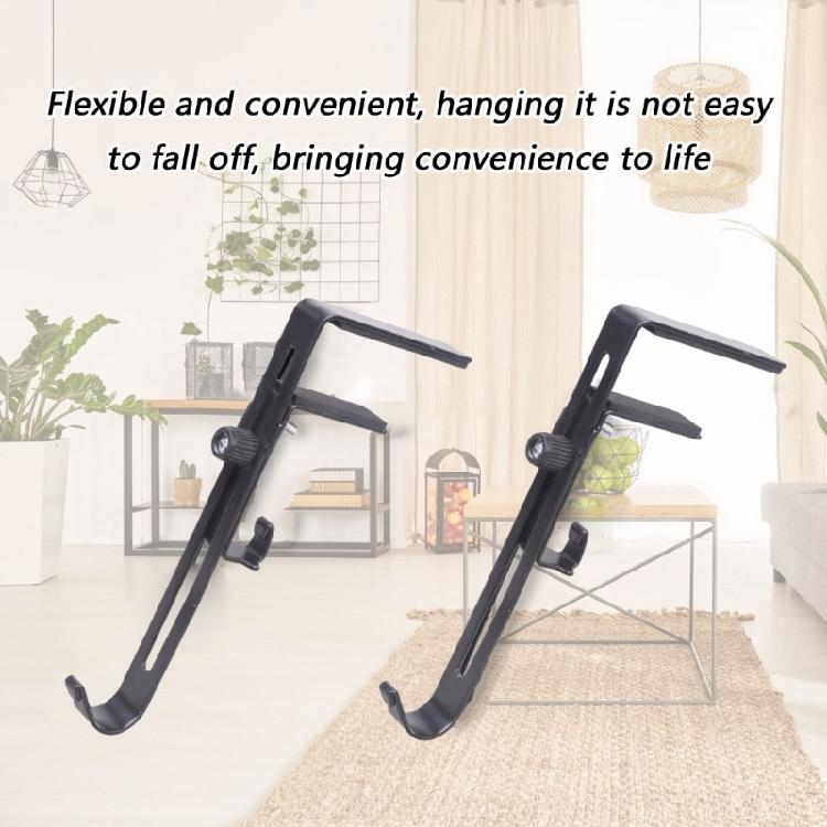 Practical Adjustable Mantel Hook Drillless Installation Slip Proof Iron Christmas Decors Holder Fireplaces Hook
