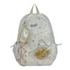 Schoolbag Korean Ins Cartoon Casual Backpack Bag Female Niche Design Large Capacity Junior High School Student Schoolbag Versatile Backpack