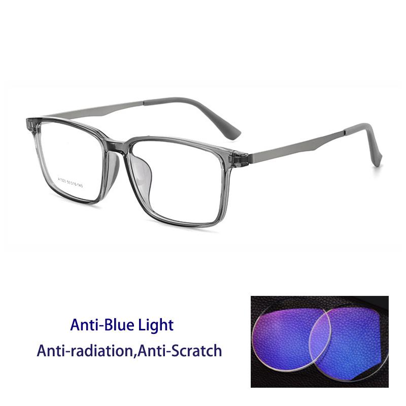 Ultralight Pure Titanium Photochromic Anti Blue Light Reading Glasses for Men Radiation  Protection Computer Presbyopia Glasses