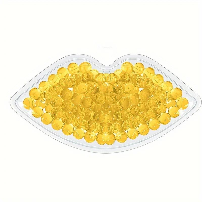 1pc Colorful Lip-Shaped Gel Bead Ice Pack - Reusable Hot & Cold Compress for Soothing Relief and Relaxation Alcohol-Free Plastic