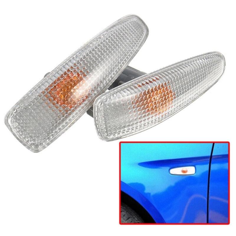 Pack of 2 Universal ABS Side Marker Lights 12V LED Turn Signal Lamps for Compact Vehicles 8351A001 8351A039 90672SNB003