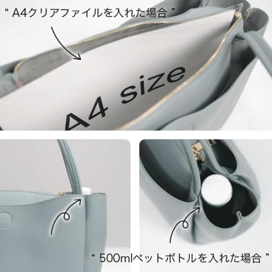 Tote Bag for Large for Storage with Stylish Bag [SARAi LLC] Women, Popular, Capacity, Lightweight, B5, Commuting, Work, School, Capacity, Zipper,